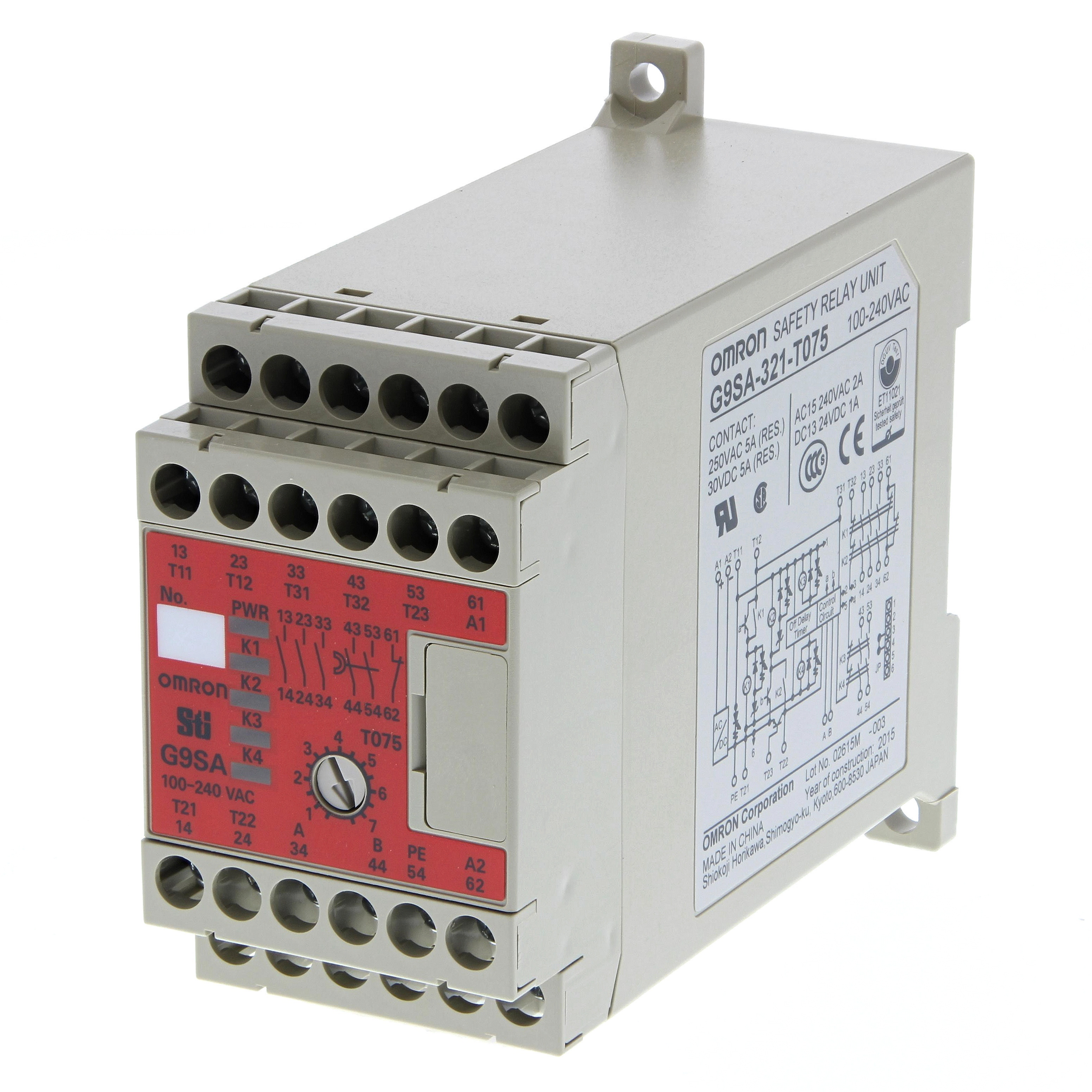 Bloc rel secu 3no 5a ac tempo